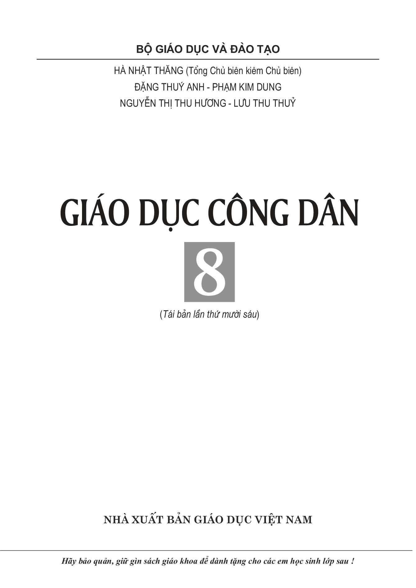 Giáo dục công dân 8