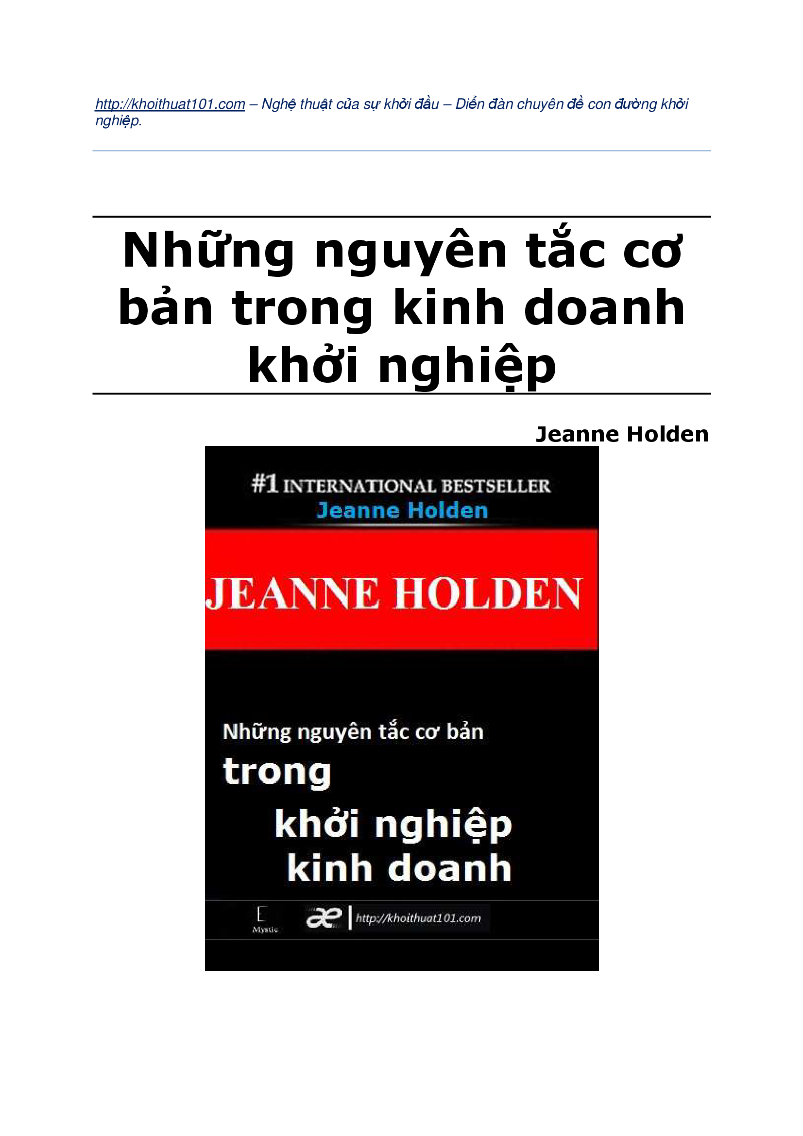 Nguyên tắc khởi nghiệp