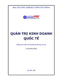 Quản trị kinh doanh quốc tế